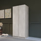 Malvern 2 Door Wardrobe - Urban Snow