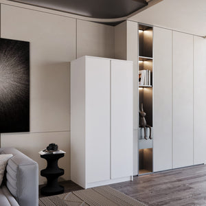 Malvern 2 Door Wardrobe - White