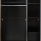 Malvern 3 Door Wardrobe - BLACK