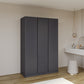 Malvern 3 Door Wardrobe - Grey