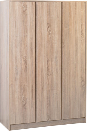 Malvern 3 Door Wardrobe - Sonoma Oak Effect