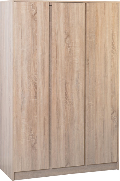 Malvern 3 Door Wardrobe - Sonoma Oak Effect