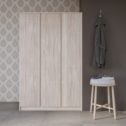 Malvern 3 Door Wardrobe - URBAN SNOW