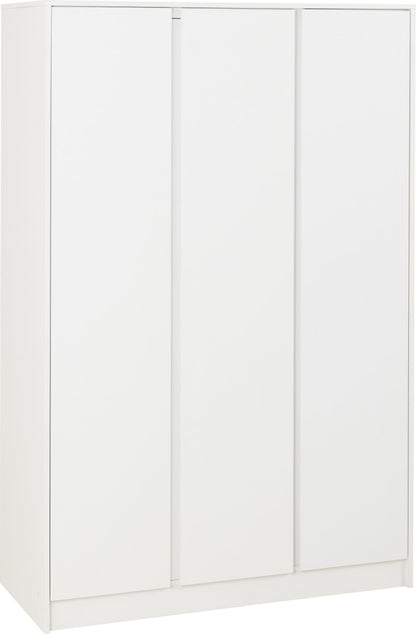 Malvern 3 Door Wardrobe - WHITE