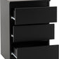 Malvern 2 Door Wardrobe Bedroom Set - BLACK