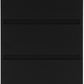Malvern 3 Drawer Bedside - Black
