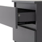 Malvern 3 Drawer Bedside - Grey