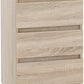 Malvern 3 Drawer Bedside - Sonoma Oak Effect