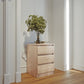 Malvern 3 Drawer Bedside - Sonoma Oak Effect