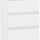 Malvern 3 Door Wardrobe Bedroom Set - WHITE