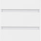 Malvern 3 Drawer Bedside (PAIR) - White