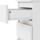 Malvern 3 Drawer Bedside - WHITE