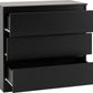 Malvern 3 Drawer Chest - BLACK
