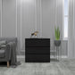 Malvern 3 Drawer Chest - Black