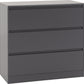 Malvern 3 Drawer Chest - Grey