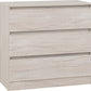 Malvern 3 Drawer Chest - Urban Snow