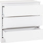 Malvern 3 Drawer Chest - WHITE