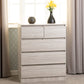 Malvern 3+2 Drawer Chest - Urban Snow