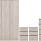 Malvern 4 Door Wardrobe Bedroom Set - URBAN SNOW