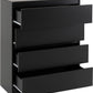 Malvern 2 Door Wardrobe Bedroom Set - BLACK