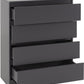 Malvern 3 Door Wardrobe Bedroom Set - Grey
