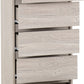 Malvern 5 Drawer Narrow Chest - Urban Snow