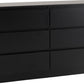 Malvern 6 Drawer Chest - BLACK