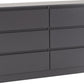 Malvern 6 Drawer Chest - Grey