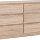 Malvern 6 Drawer Chest - Sonoma Oak Effect