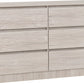 Malvern 6 Drawer Chest - Urban Snow