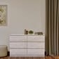 Malvern 6 Drawer Chest - Urban Snow