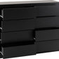Malvern 8 Drawer Chest - Black