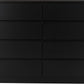 Malvern 8 Drawer Chest - Black