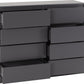 Malvern 8 Drawer Chest - GREY