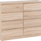 Malvern 8 Drawer Chest - SONOMA OAK EFFECT