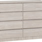 Malvern 8 Drawer Chest - Urban Snow