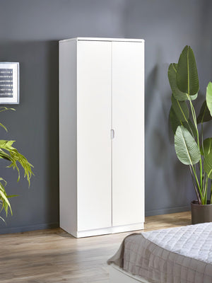 Manhattan 2 Door Wardrobe - High Gloss White