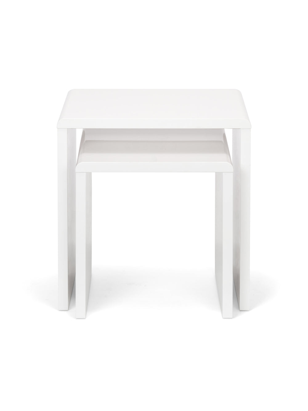 Manhattan Nest of 2 Side Tables - High Gloss White