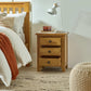 Marlborough 3 Drawer Bedside Table - Oak