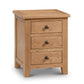 Marlborough 3 Drawer Bedside Table - Oak