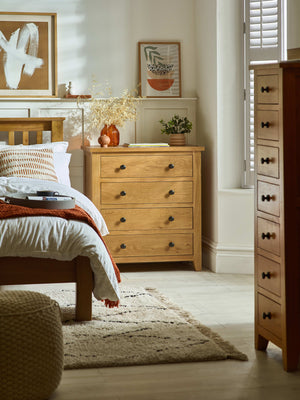 Marlborough 4 Drawer Chest - Oak