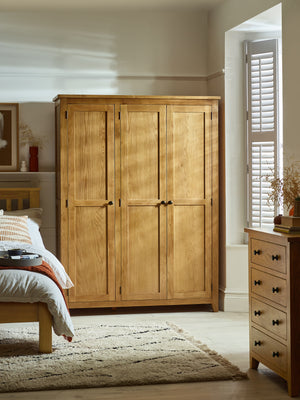 Marlborough 3 Door Combination Wardrobe - Oak