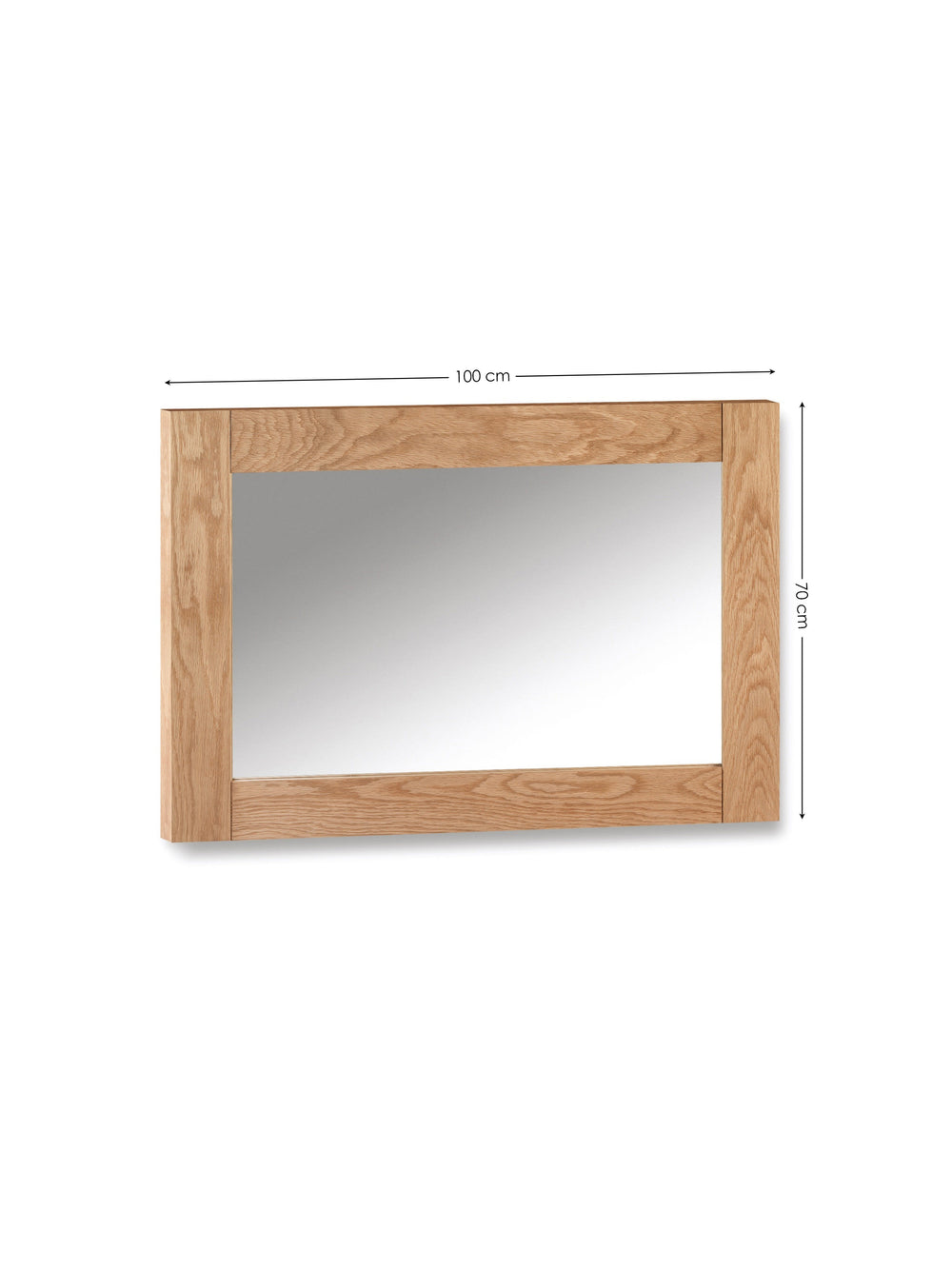 Marlborough Rectangular Wall Mirror - Oak