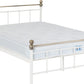 Marlborough 4'6" Bed - White/Antique Brass