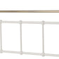 Marlborough 4'6" Bed - White/Antique Brass