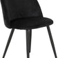 Marlow Dining Set - White Marble Effect/Black/Black Velvet