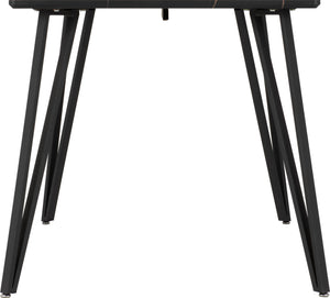 Marlow Dining Table - BLACK MARBLE EFFECT