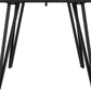 Marlow Dining Table - Black Marble Effect/Black