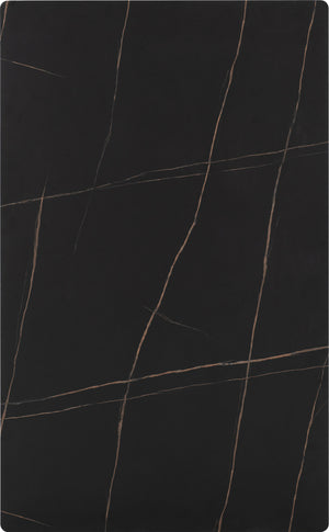 Marlow Dining Set - BLACK MARBLE/BLACK VELVET