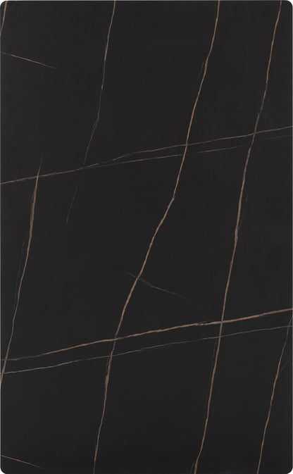 Marlow Dining Set - BLACK MARBLE/BLACK VELVET